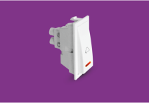 10 Amp Bell Push (Indicator) 1 M (Cherry) (V1019) – VIZA Series
