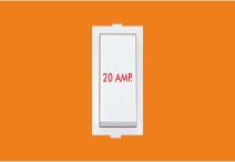 20 Amp 1 Way Switch (V121) – VIZA Series | Vinayak Electricals