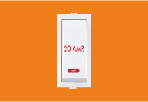 20 Amp 1 Way Switch Indicator (V123) – VIZA Series | Vinayak Electricals