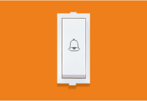 6 Amp Bell Push (V128) – VIZA Series | Vinayak Electricals