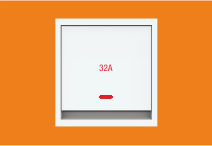 32 Ampd P Flat Switch Indicator (V158) – VIZA Series | Vinayak Electricals