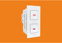 20 Amp 1 Way SMMART Switch Indicator (V168) – VIZA Series | Vinayak Electricals