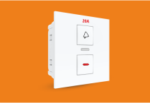 20 Amp Bell Push SMMART Switch 2 M Indicator (V178) – VIZA Series | Vinayak Electricals