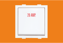 20 Amp 1 Way Switch (V221) – VIZA Series | Vinayak Electricals