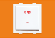 20 Amp 1 Way Switch Indicator (V223) – VIZA Series | Vinayak Electricals