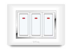 Cherry Front Frames Clipped With Base Plate 1 – V-Five Series | Vinayak Electricals