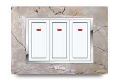 Cherry Front Frames Clipped With Base Plate 10 – V-Five Series | Vinayak Electricals