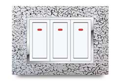 Cherry Front Frames Clipped With Base Plate 11 – V-Five Series | Vinayak Electricals