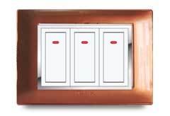 Cherry Front Frames Clipped With Base Plate 5 – V-Five Series | Vinayak Electricals