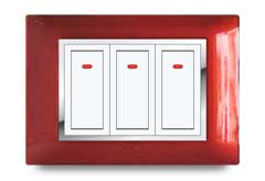 Cherry Front Frames Clipped With Base Plate 6 – V-Five Series | Vinayak Electricals