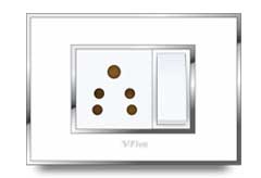 Glass Front Frames Clipped With Base Plate 1 – V-Five Series | Vinayak Electricals