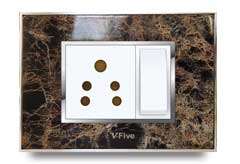 Glass Front Frames Clipped With Base Plate 12 – V-Five Series | Vinayak Electricals