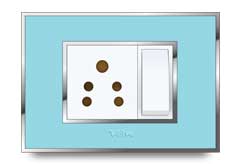 Glass Front Frames Clipped With Base Plate 4 – V-Five Series | Vinayak Electricals