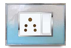Glass Front Frames Clipped With Base Plate 7 – V-Five Series | Vinayak Electricals