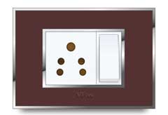 Glass Front Frames Clipped With Base Plate 9 – V-Five Series | Vinayak Electricals