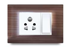 Slim Front Frames Clipped With Base Plate 12 – V-Five Series | Vinayak Electricals