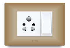 Slim Front Frames Clipped With Base Plate 3 – V-Five Series | Vinayak Electricals