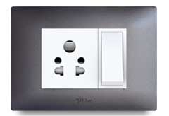 Slim Front Frames Clipped With Base Plate 4 – V-Five Series | Vinayak Electricals