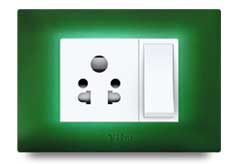 Slim Front Frames Clipped With Base Plate 7 – V-Five Series | Vinayak Electricals