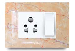 Slim Front Frames Clipped With Base Plate 9 – V-Five Series | Vinayak Electricals