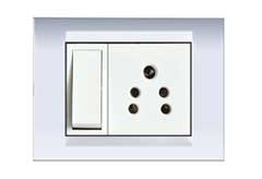 Teyoma Front Frames Clipped With Base Plate White – VIZA Series | Vinayak Electricals