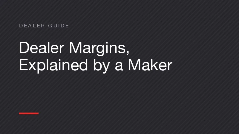 Switch and Socket Dealer Margins, Explained by a Manufacturer