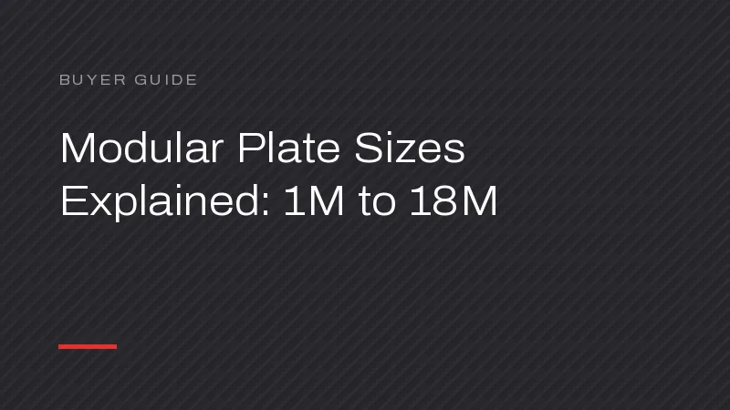 Modular Plate Sizes Explained: 1M to 18M