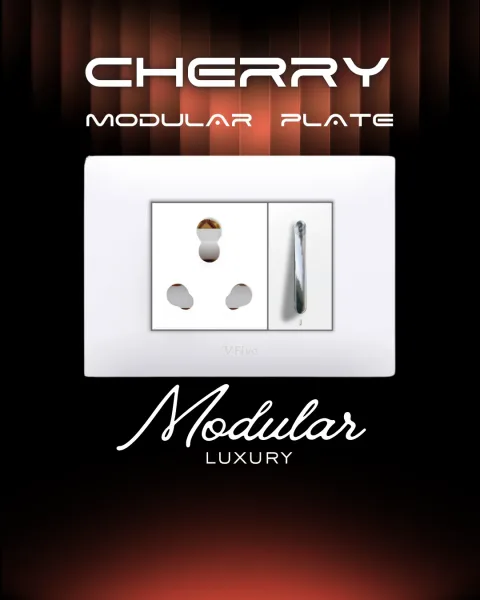 Cherry Modular Plates — modular plate range by Vinayak Electricals