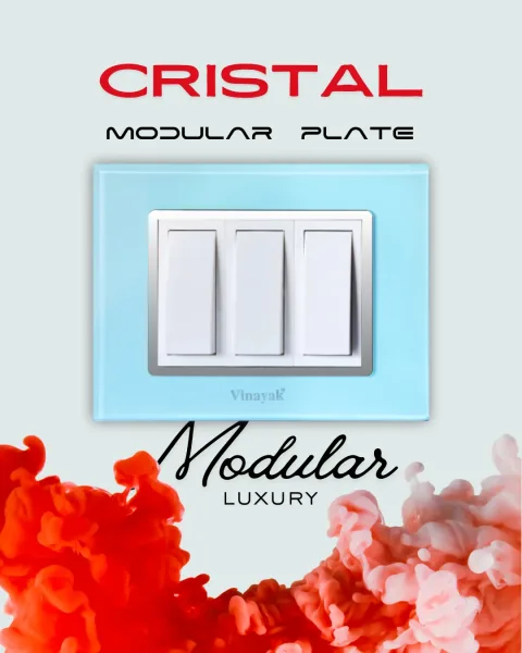 Cristal Modular Plates — modular plate range by Vinayak Electricals