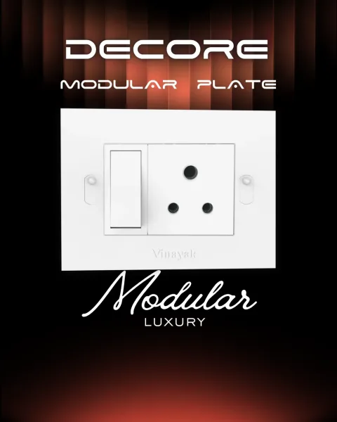 Decore Modular Plates — modular plate range by Vinayak Electricals