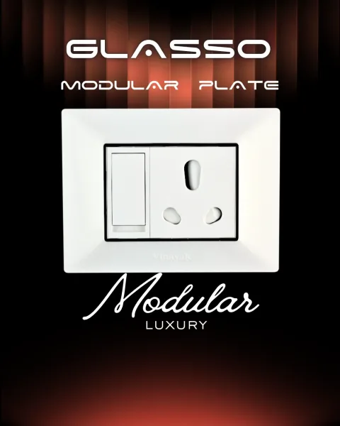 Glasso Modular Plates — modular plate range by Vinayak Electricals