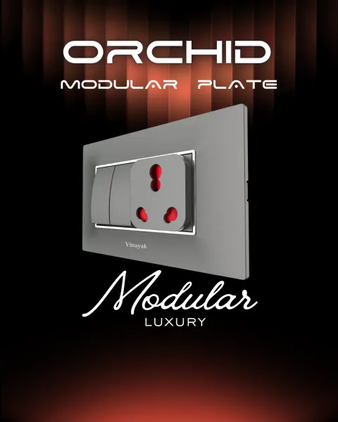 Orchid Modular Plates — modular plate range by Vinayak Electricals