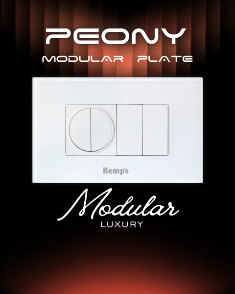 Peony Modular Plates — modular plate range by Vinayak Electricals