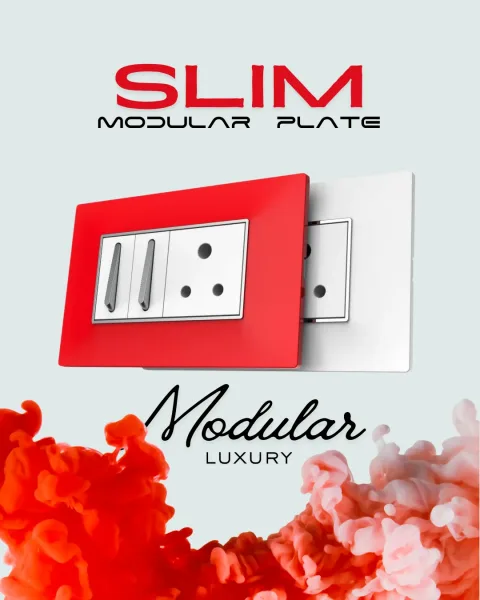 Slim Modular Plates — modular plate range by Vinayak Electricals