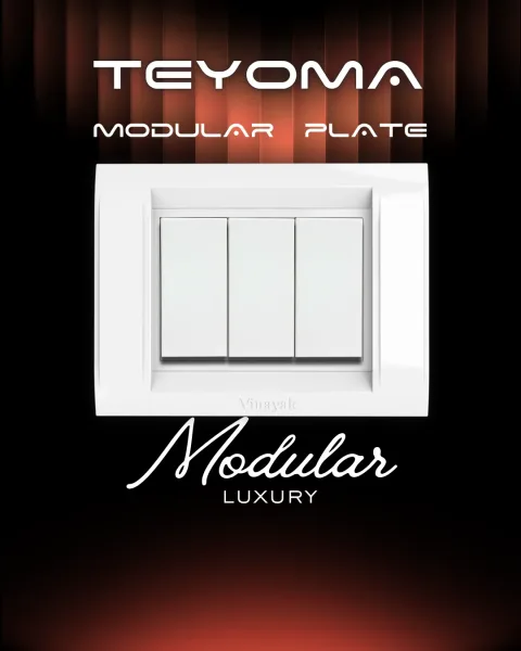 Teyoma Modular Plates — modular plate range by Vinayak Electricals